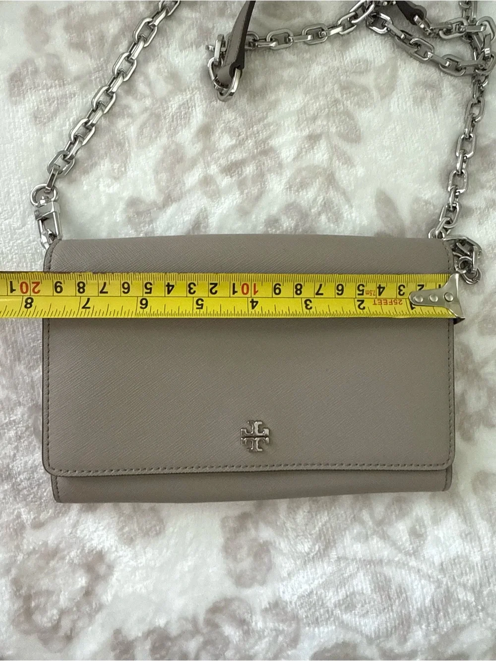 Tory Burch Robinson Leather Chain Crossbody Bag Clutch Shoulder Bag